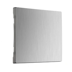 Изображение Клавиша для выключателя перекрестного (серебряный рифленый) W1119009